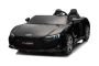 Elektrisches Kinderauto Audi R8 SPYDER Zweisitzer 24V, schwarz, MP3-Player mit USB/AUX und Bluetooth, Batterie 24V/14Ah, 2 x 200W Motoren, EVA-Räder mit Hinterradfederung, verstellbare Ledersitze, Fernbedienung, lizenziert